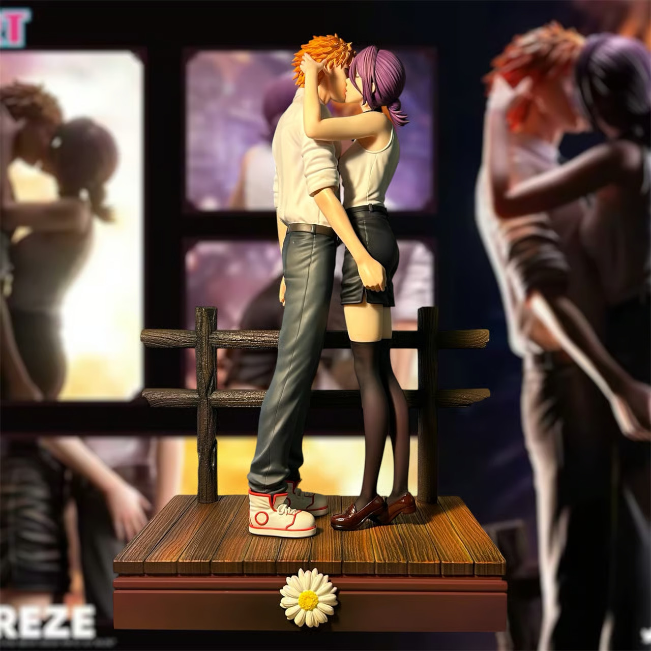 Chainsaw Man Pop Art Studio Reze & Denji Kiss Resin 1/6 Statue Figure