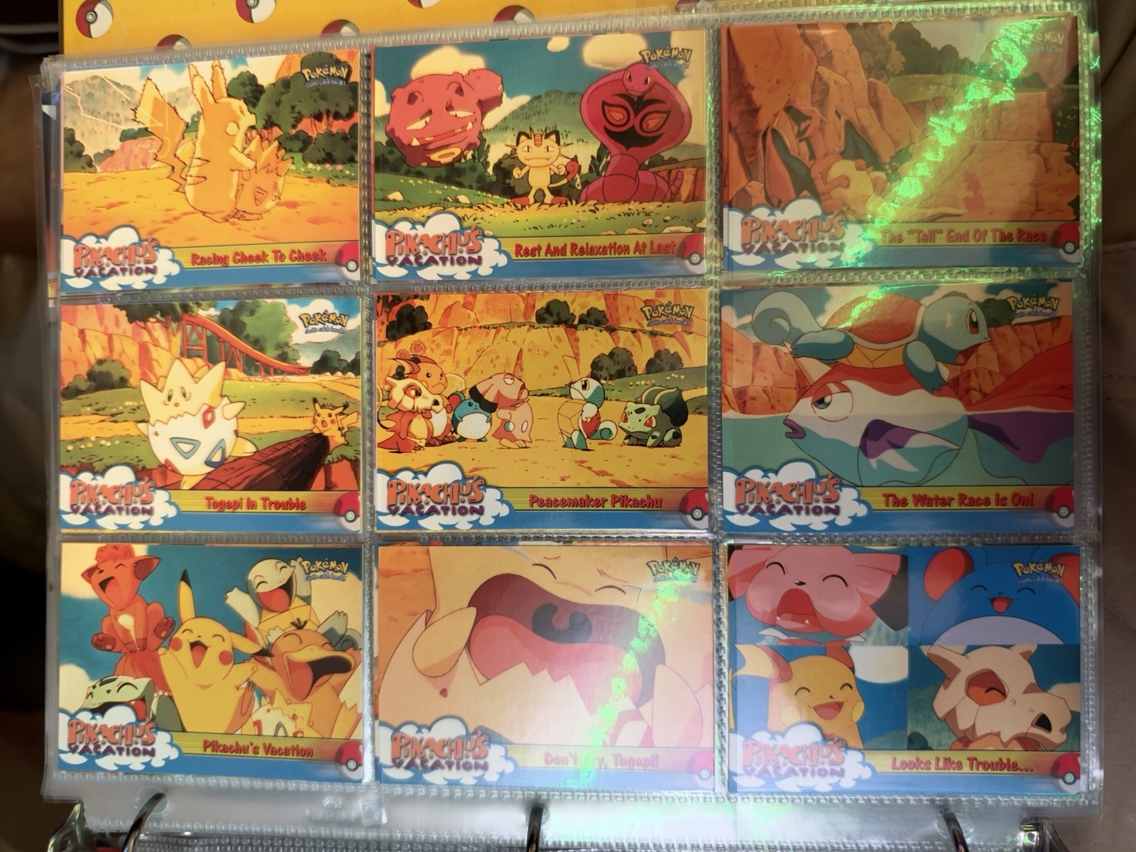 1999 Topps Pokemon Movie 63 Card Lot 14 Foil Vintage Mewtwo Pikachu [LP]