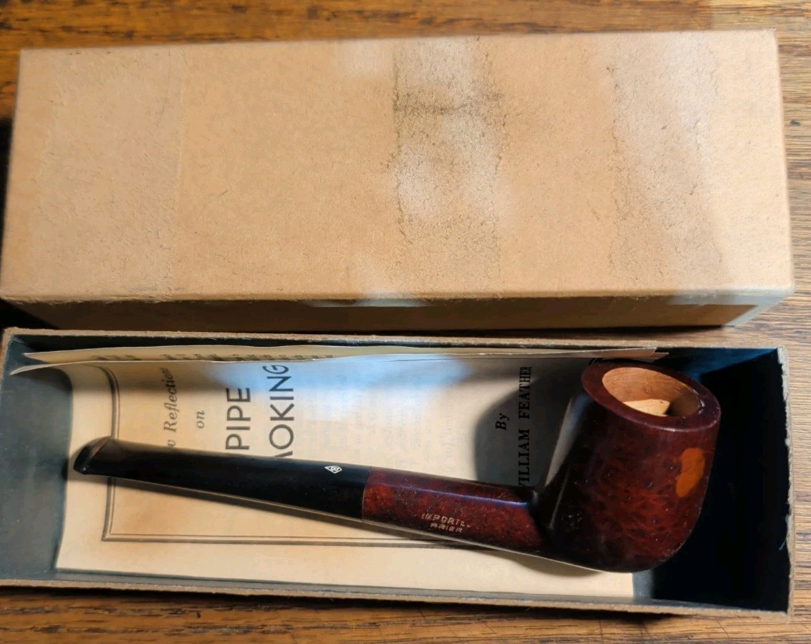 ORIGINAL Bushell Easy Bite Pipe Imported Briar Root IN BOX VINTAGE Estate 