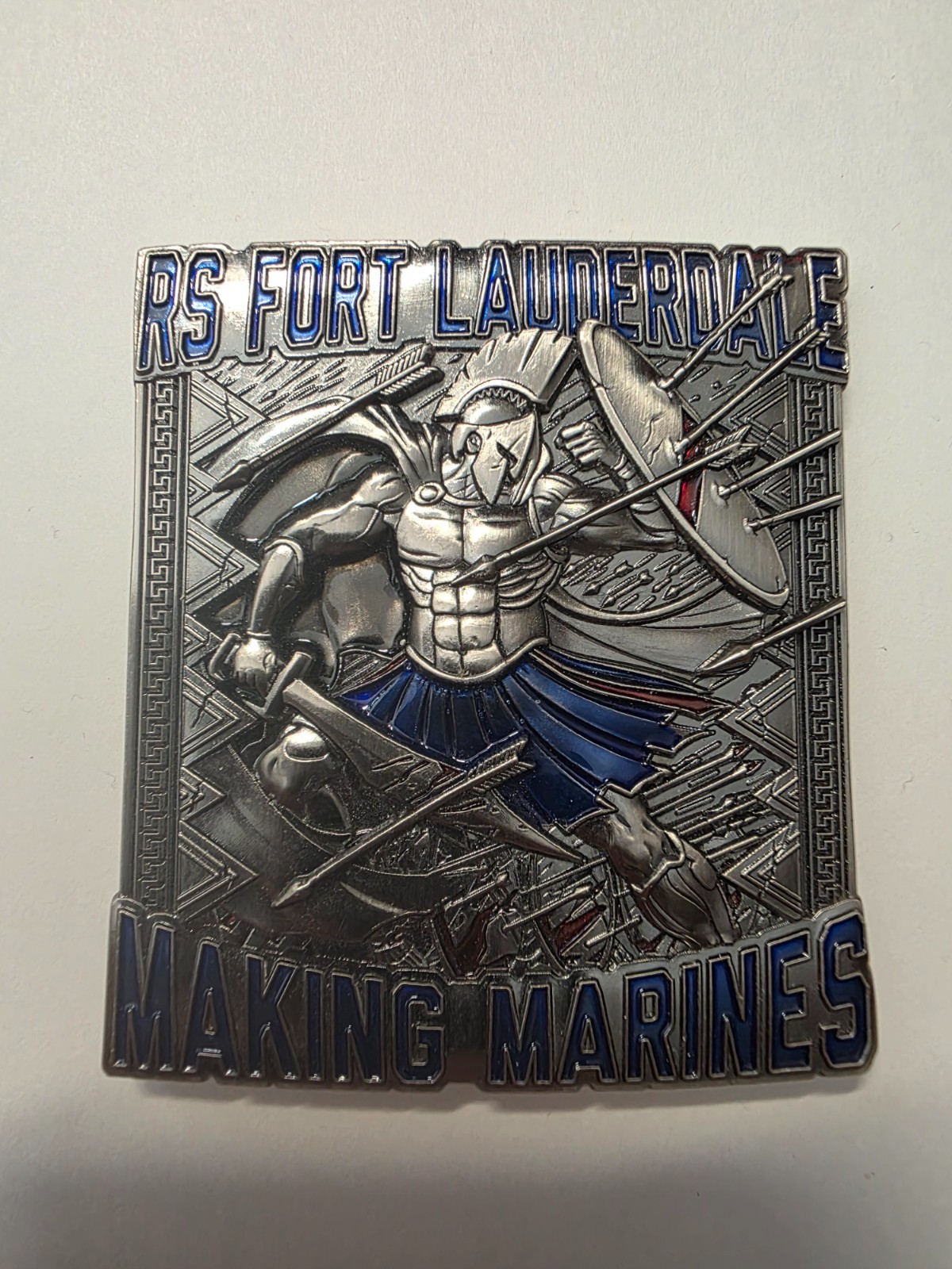 USMC RS Fort Lauderdale Recruiting Spartans Rare Last One Challenge Coin