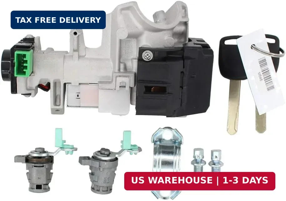 Complete Set Ignition Switch Cylinder Door Lock w/2 Keys