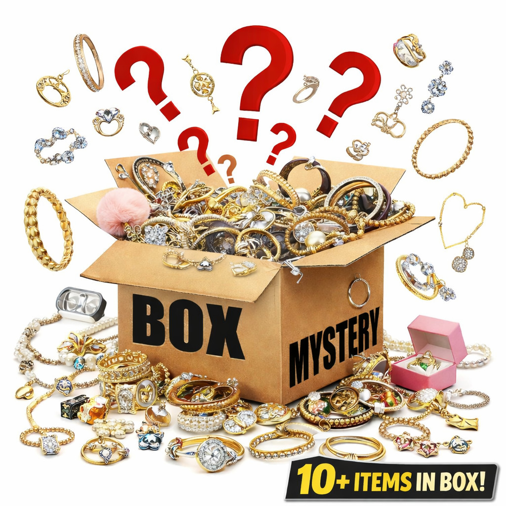 10+ Piece Jewelry Mystery Box – Surprise Mix of Amazon Dept stores Shelf pulls