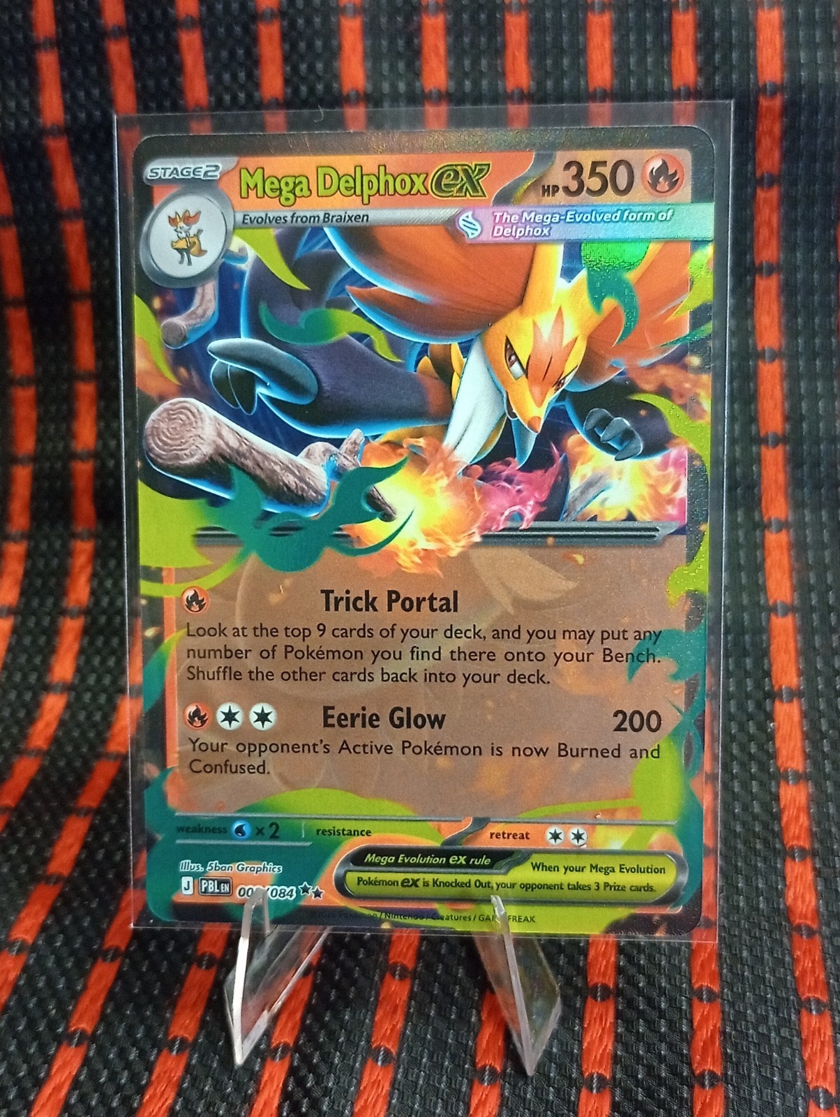 Mega Delphox EX 008/084 Double Rare Pokemon Pitch Black💥💥 PACK FRESH 💥💥 Mega Delphox EX 008/084 Double Rare Pokemon Pitch Black💥💥 PACK FRESH 💥💥