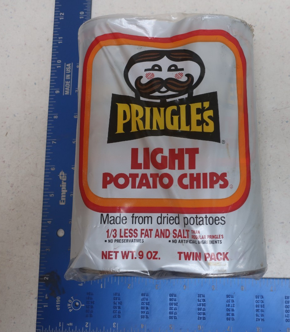 Vintage 1980s Pringles Light Potato Chips Twin Pack Sealed Unopened Movie Prop