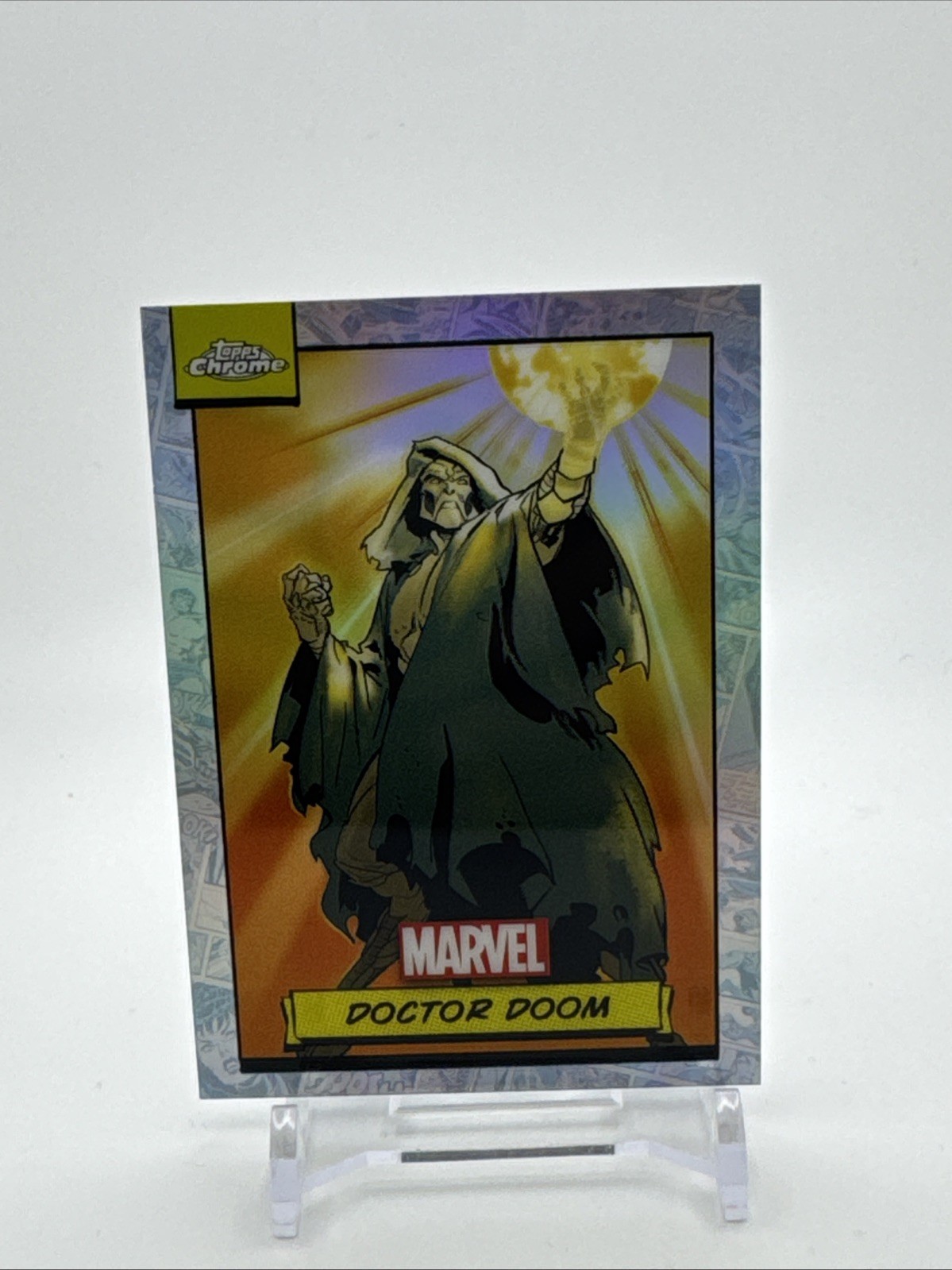 Doctor Doom 2024 Topps Chrome Marvel #61 Refractor