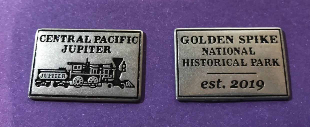 Golden Spike National Historical Park Central Pacific Jupiter Locomotive Token