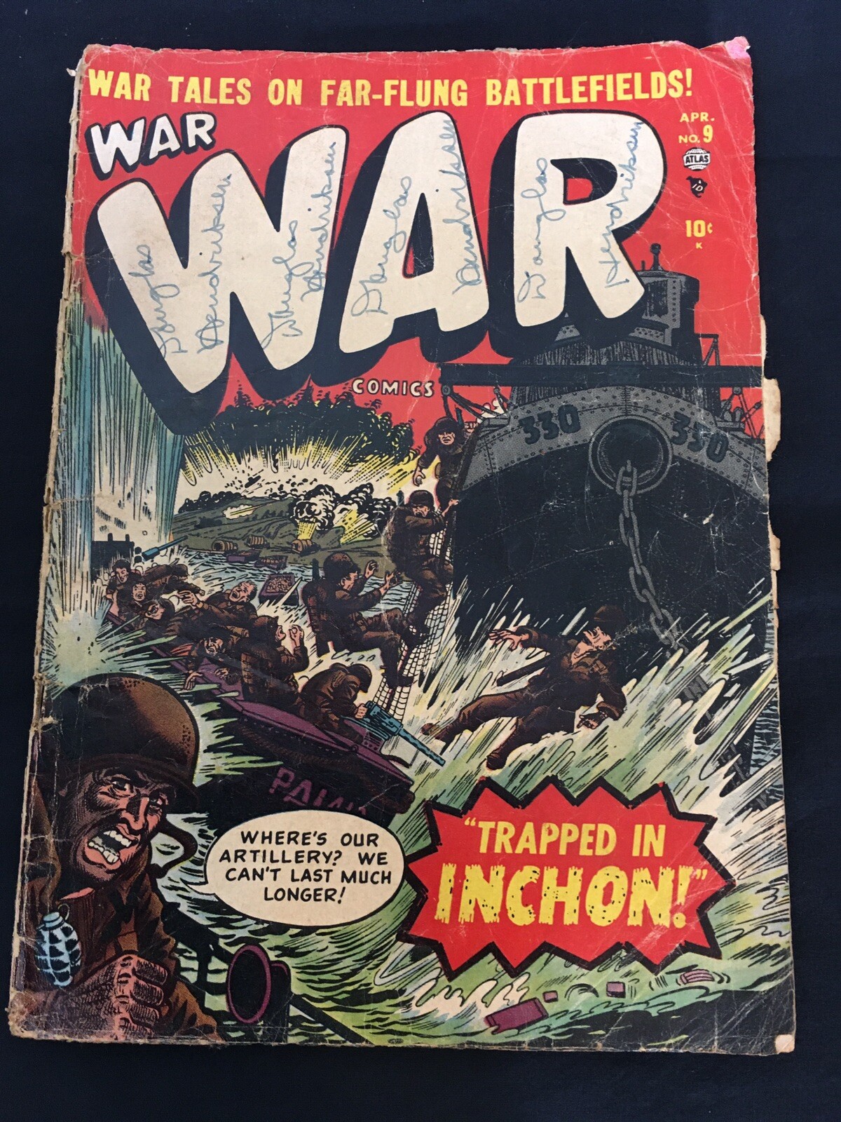 Vtg War Comic Book Vol 1 No 9 April 1952 USA Comic Military Battle War Complete