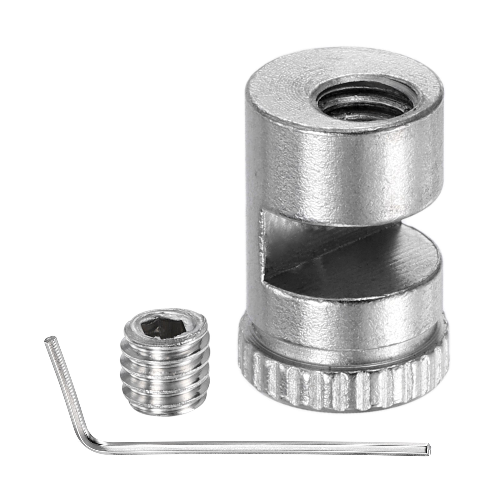 1 Set 2.5mm Folding Knife Thumb Studs Replacement with Hex Wrench Silver