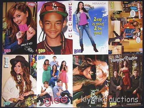 Jaden Smith Justin Selena Demi Glee Star Mix Poster Centerfold 2460A 2 sided