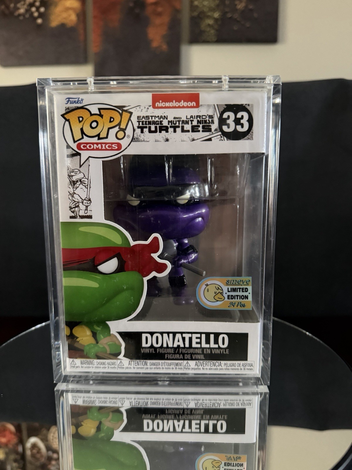 Funko Pop.  EXTREMELY RARE  #33 Donatello (Smeye) Limited Edition.  ONLY 24 Pcs