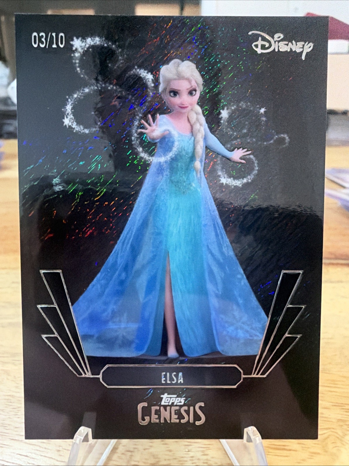 2025 Topps Genesis Disney Elsa Black Shimmer /10