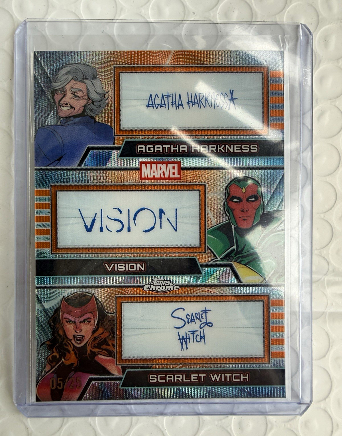 2026 Topps Chrome Marvel Comics Facsimile Triple Autograph 05/25