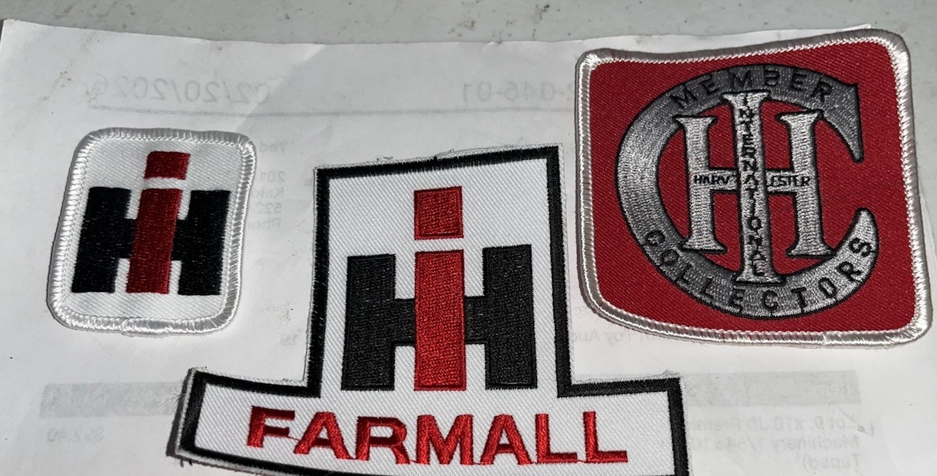IH McCormick Lot of 3 Different Tractor Patches