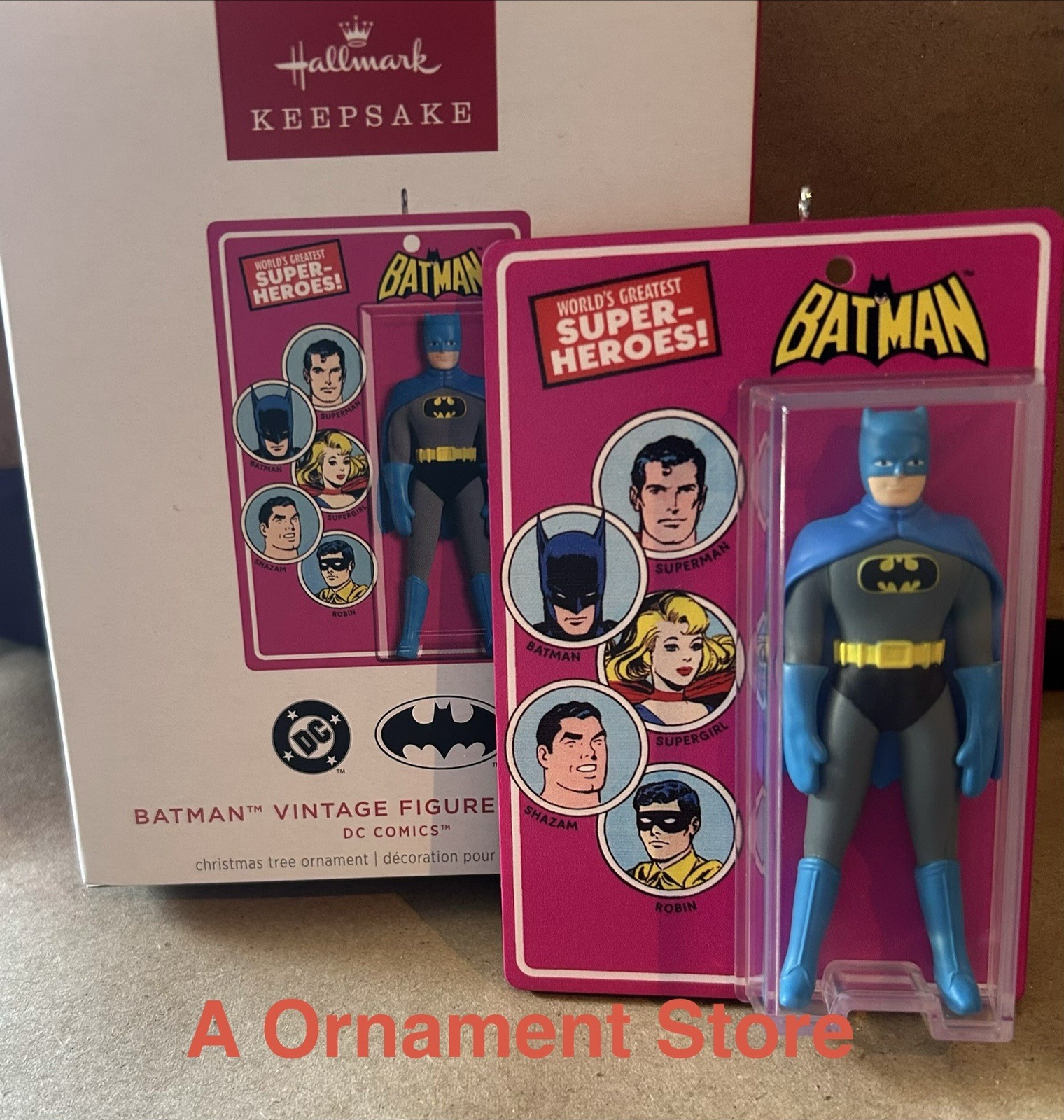 NEW RELEASE Hallmark Keepsake - Batman Vintage Figure Ornament
