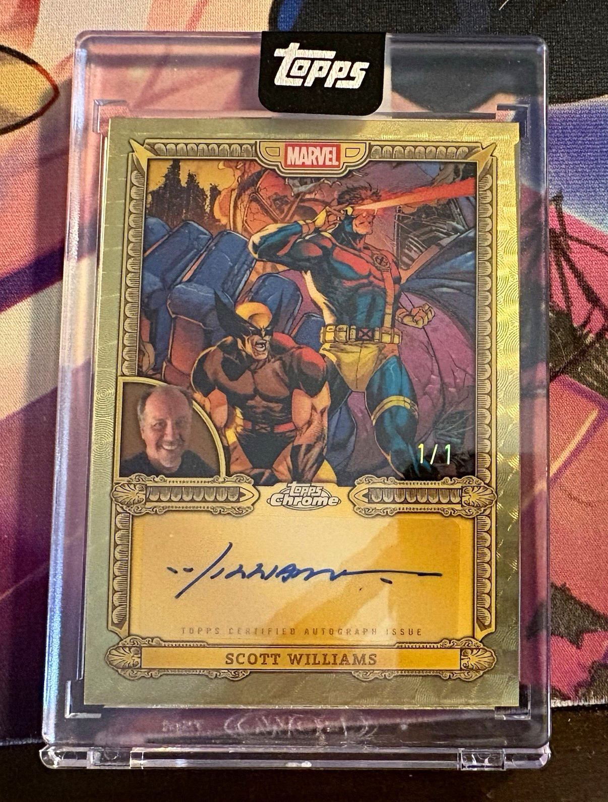2026 Topps Mint Marvel Scott Williams Auto Superfractor 1/1 Wolverine Cyclops