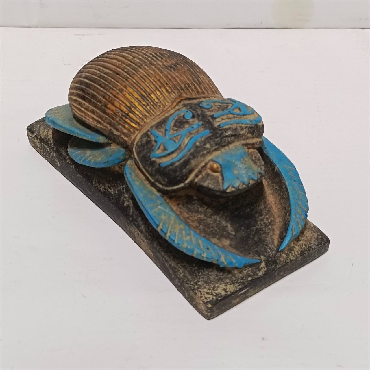 Egyptian Scarab Beetle Decor, Ancient Egypt Style, Handcrafted Pharaonic Artwork Egyptian Scarab Beetle Decor, Ancient Egypt Style, Handcrafted Pharaonic Artwork
