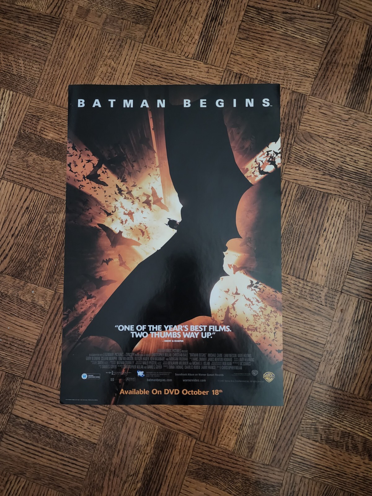 Batman Begins Poster Christian Bale Nolan Batmobile DC Comics Batman Begins Poster Christian Bale Nolan Batmobile DC Comics