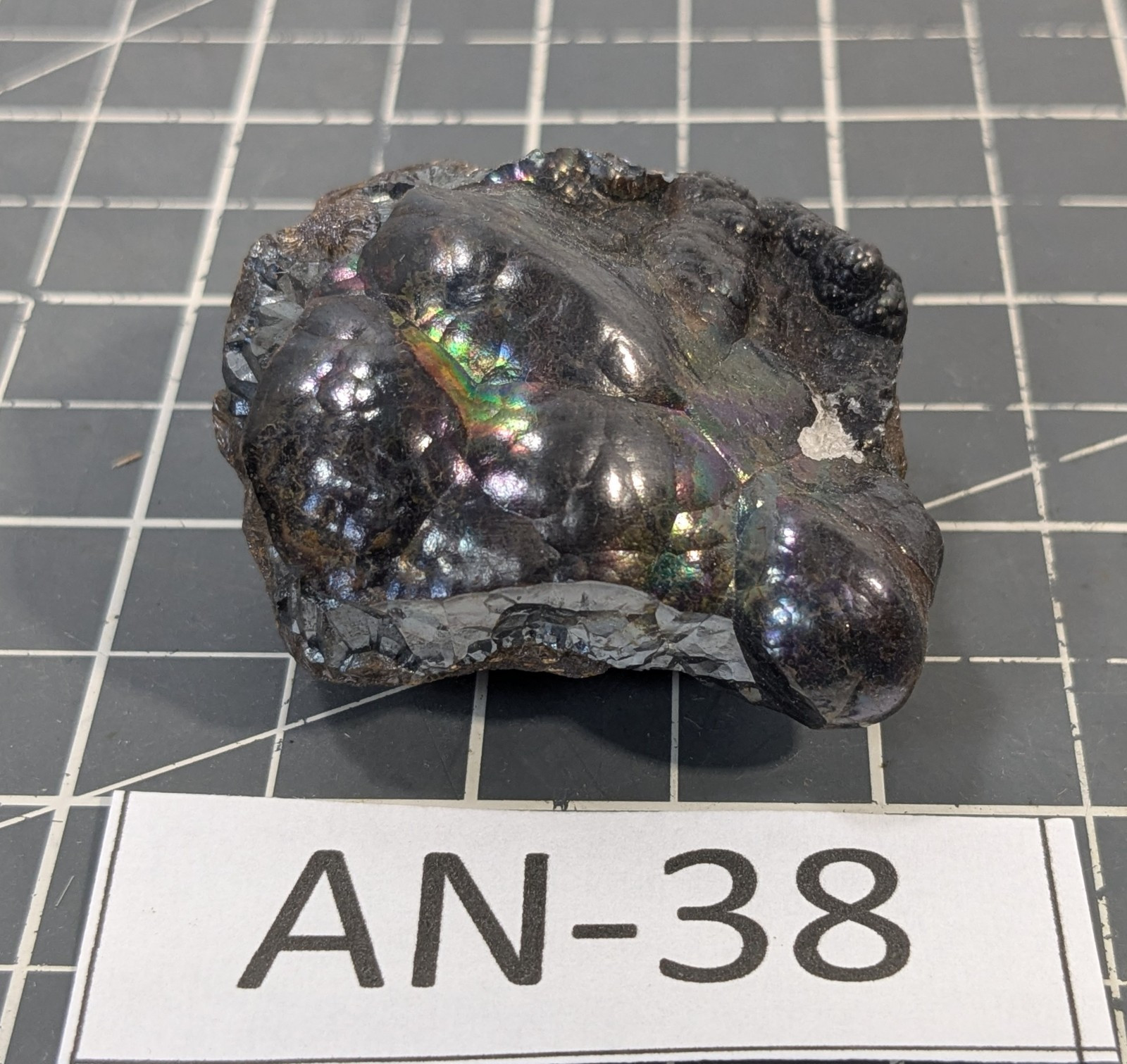 ** (IRIDESCENT) (RARE) Rainbow Botryoidal Hematite Specimen (~98g) AN-38