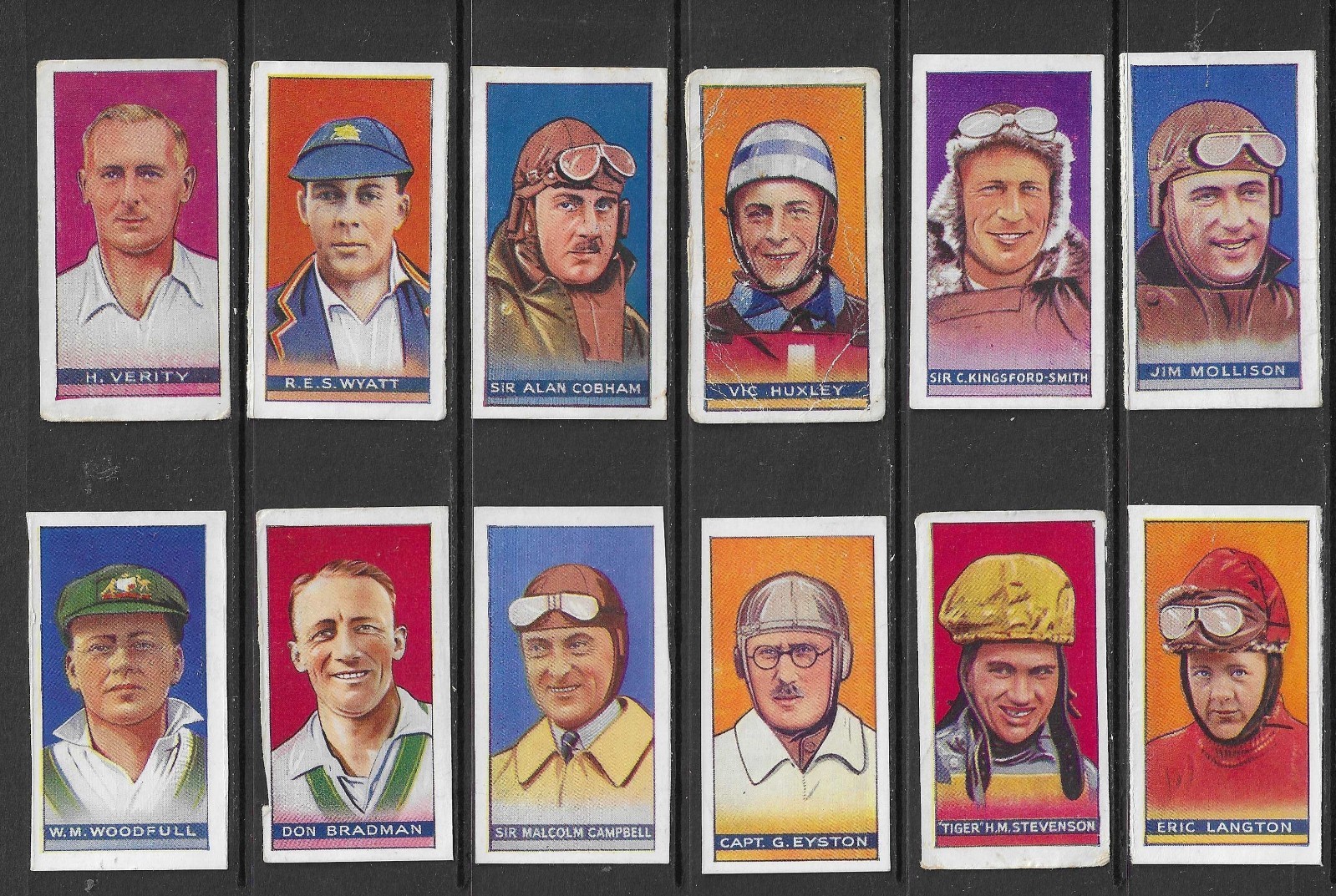 Amalagamated press 1935 SPORTSMEN OF THE WORLD cigarette cards (18)