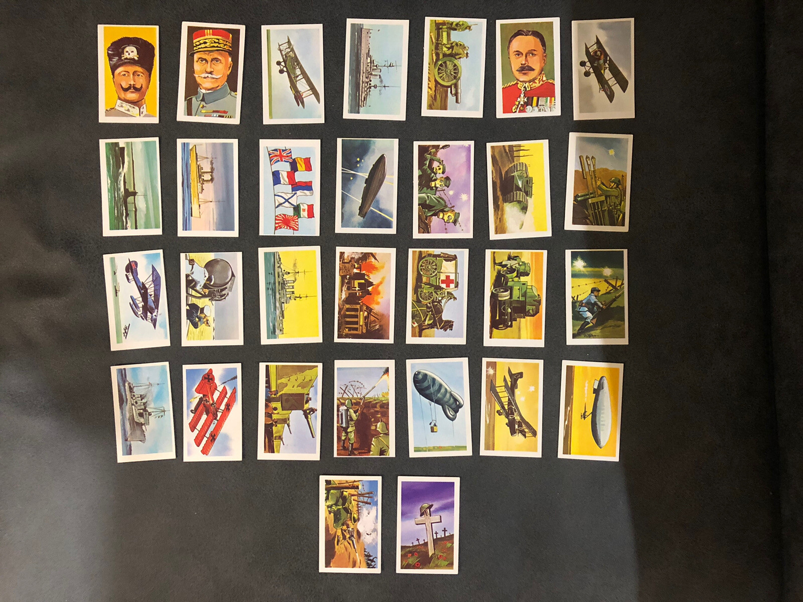 Vintage Trucards British World War I Series 4 COMPLETE SET 30 of Cards - Surrey