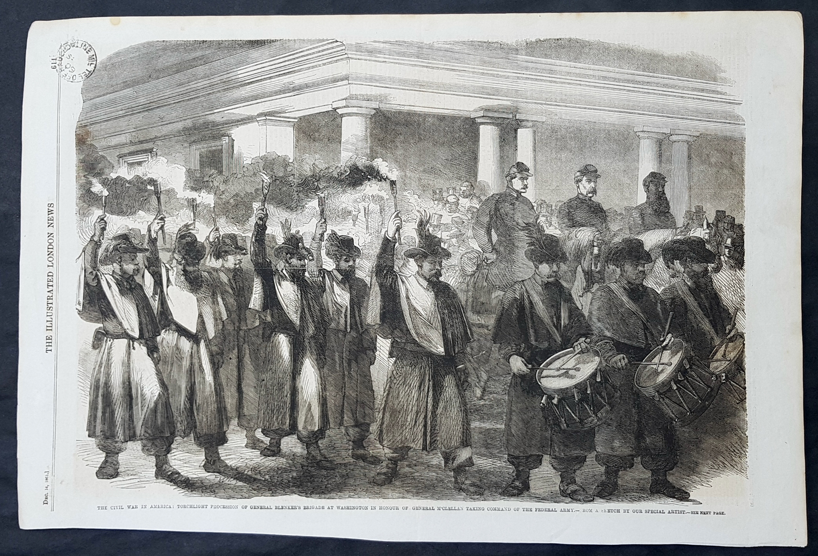 1861-65 Illustrated London News Antique x 5 Pages American Civil War Battles #7 1861-65 Illustrated London News Antique x 5 Pages American Civil War Battles #7