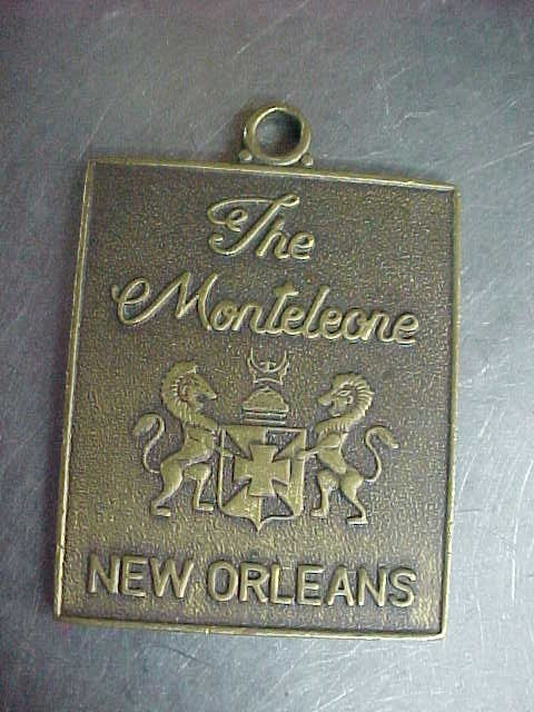 Vintage The Monteleone Hotel New Orleans Hotel Room Key Fob Only