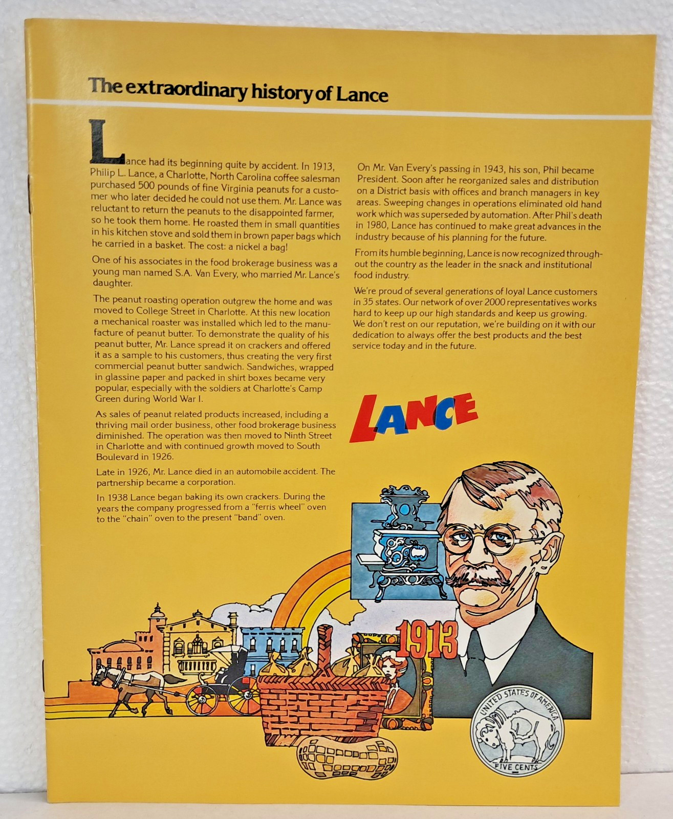 LANCE SNACKS  -  ORIGINAL   1983  PRODUCT BROCHURE