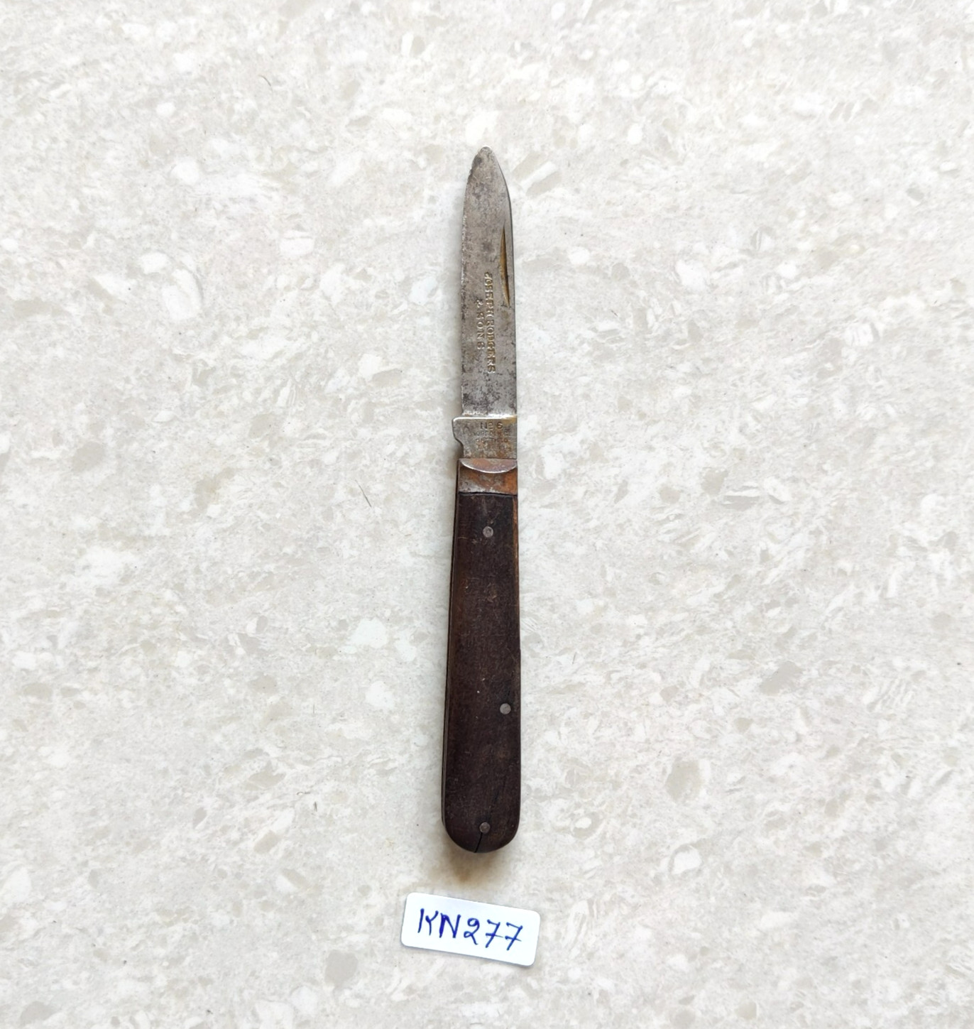 Antique Joseph Rodgers & Sons No.6 Wooden Handle Folding Knife Sheffield KN277