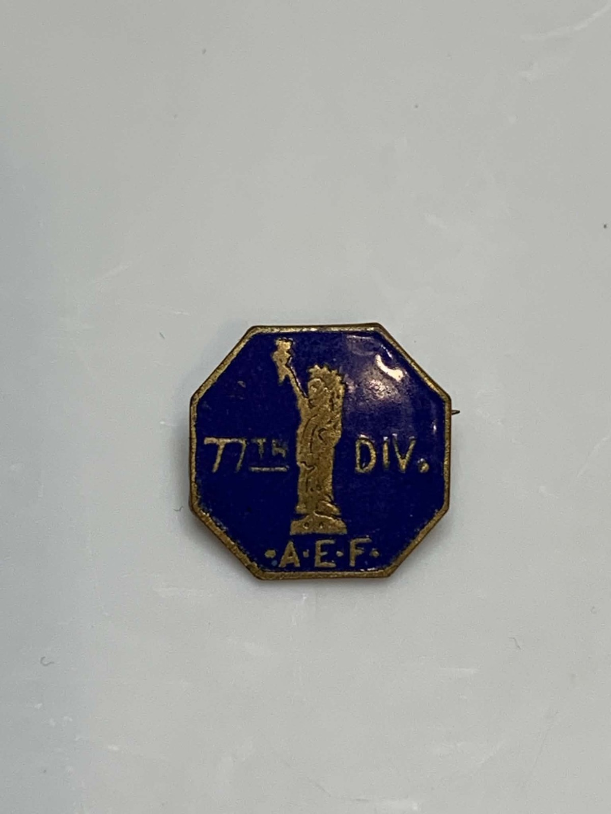 Original WW1 US Army 77th Division Veteran's Pin