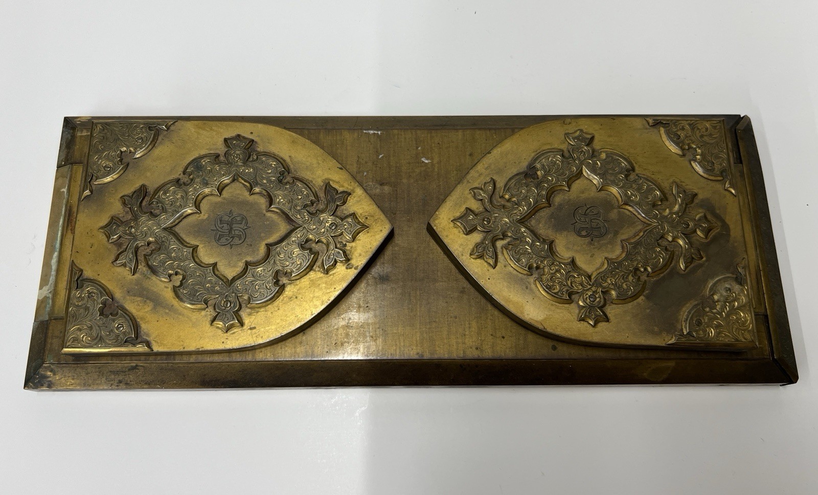 Antique Victorian Closing Book Slide by George Betjemann & Sons