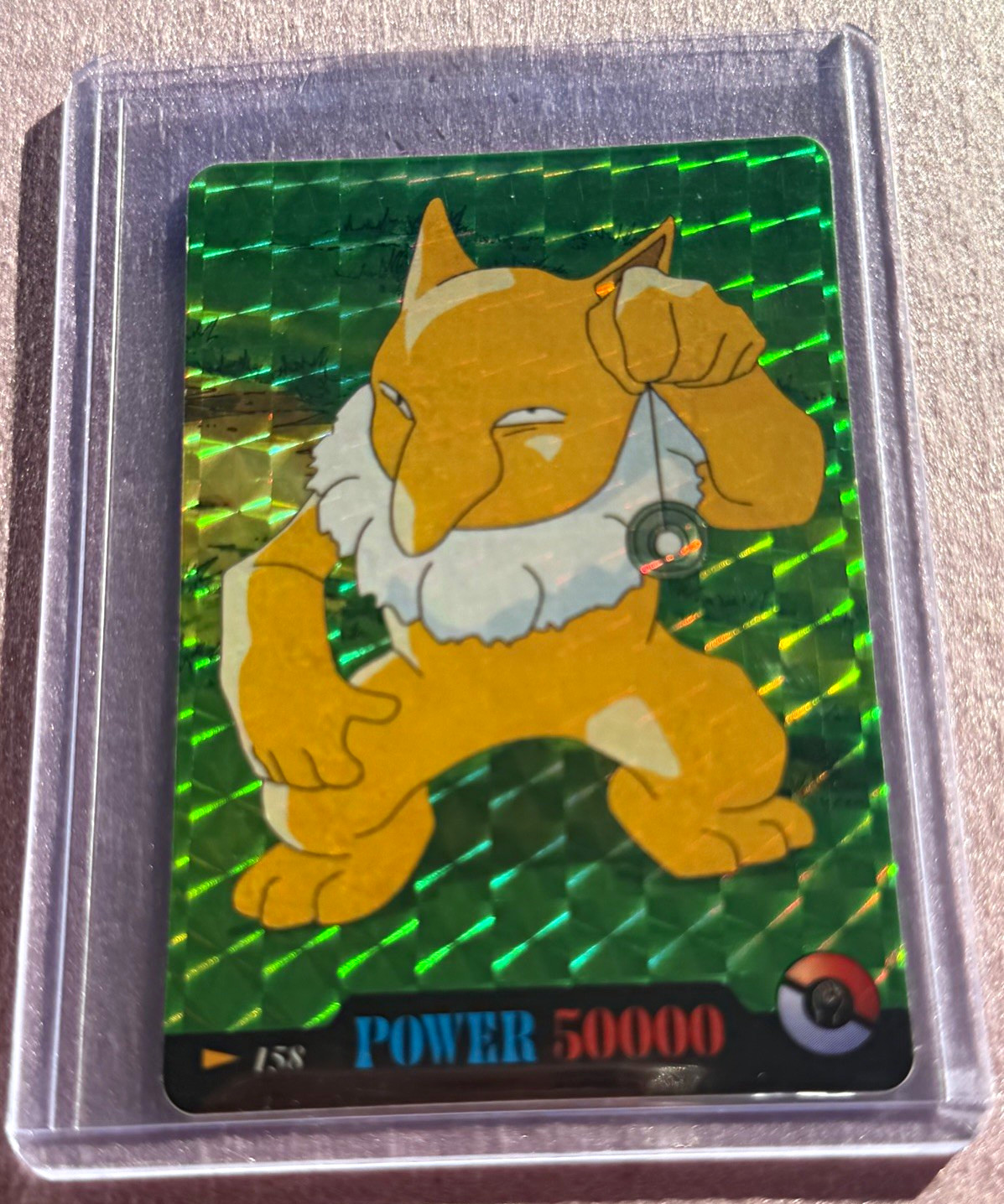 Vintage Pokemon Hypno Prism Sticker Card 158 English Pocket Monsters Good Shape