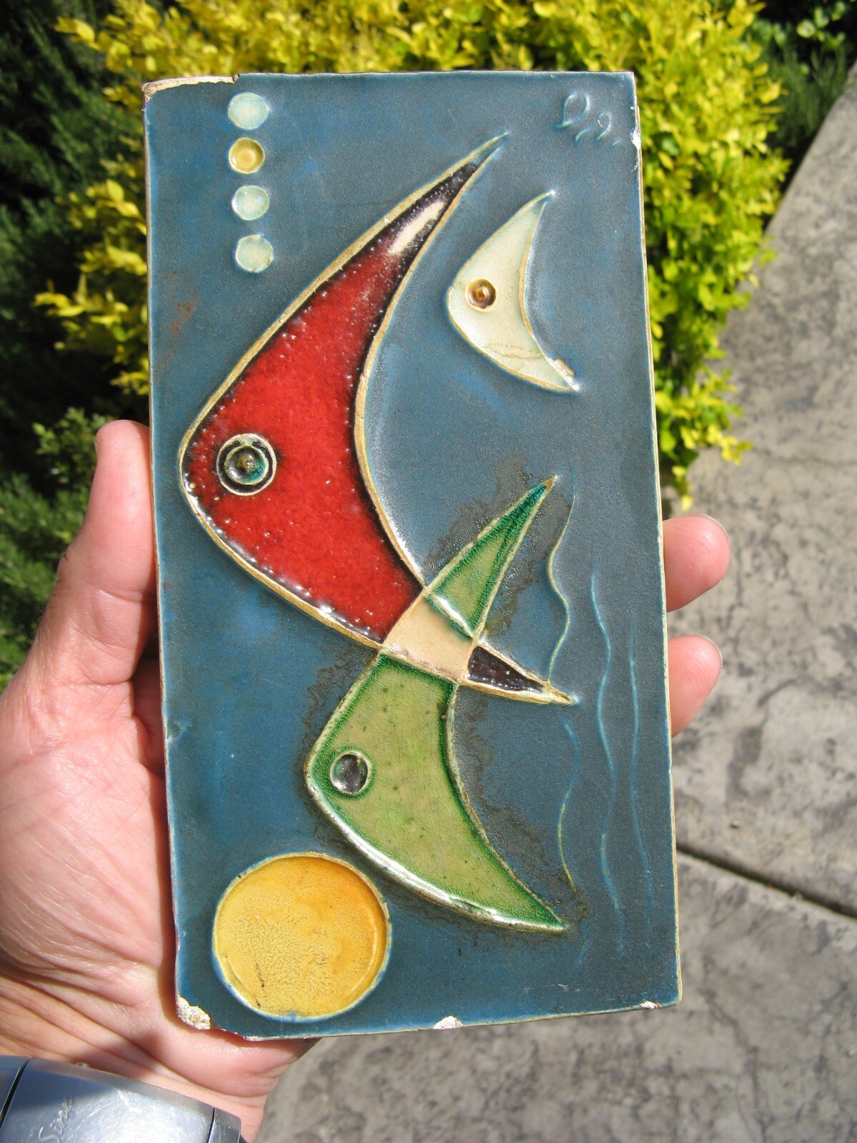 Helmut Friedrich Schaffenacker Mid Century Modern Art Tile