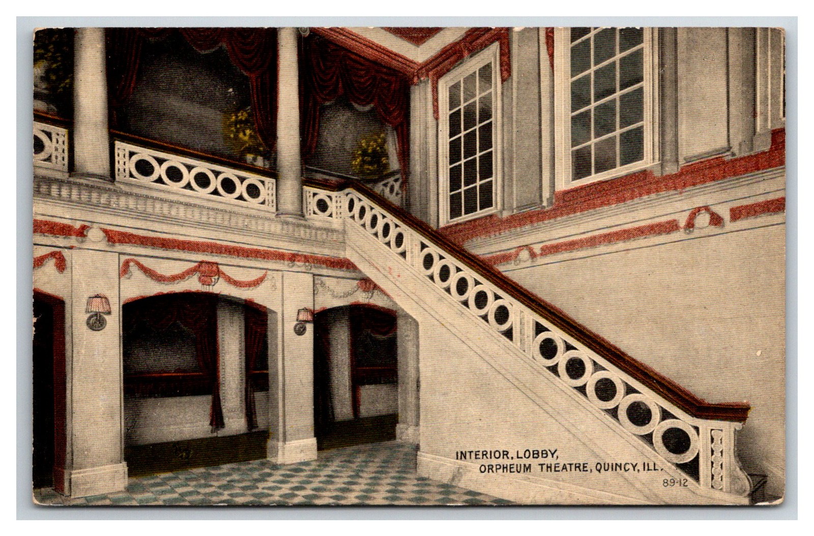 Quincy Illinois Orpheum Theatre Lobby Interior View Quincy Illinois Orpheum Theatre Lobby Interior View