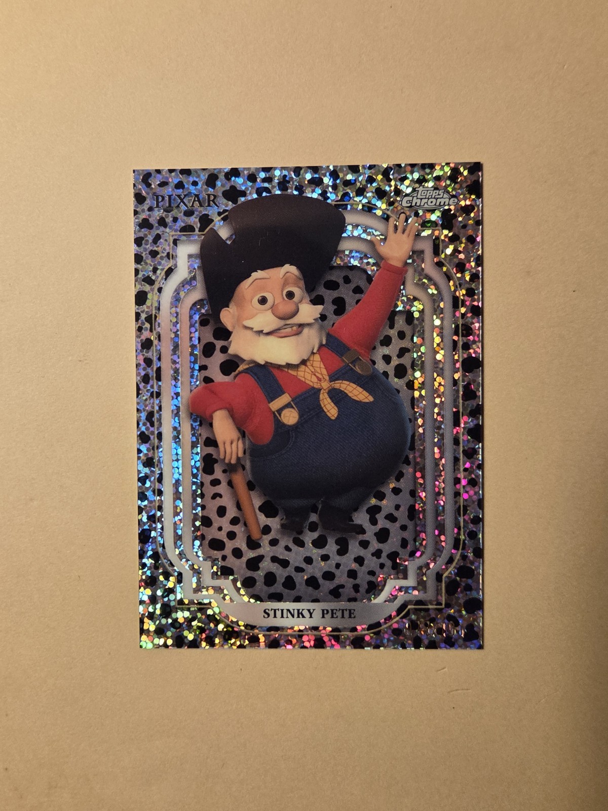 2024 Topps Chrome Disney #71 Stinky Pete Black & White Speckle /101