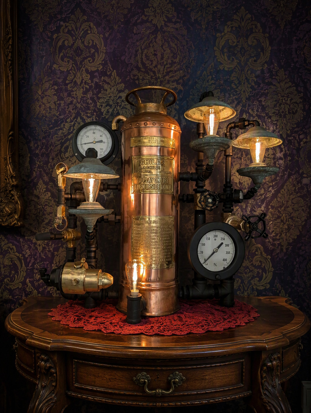 Steampunk Industrial Vintage Lamp