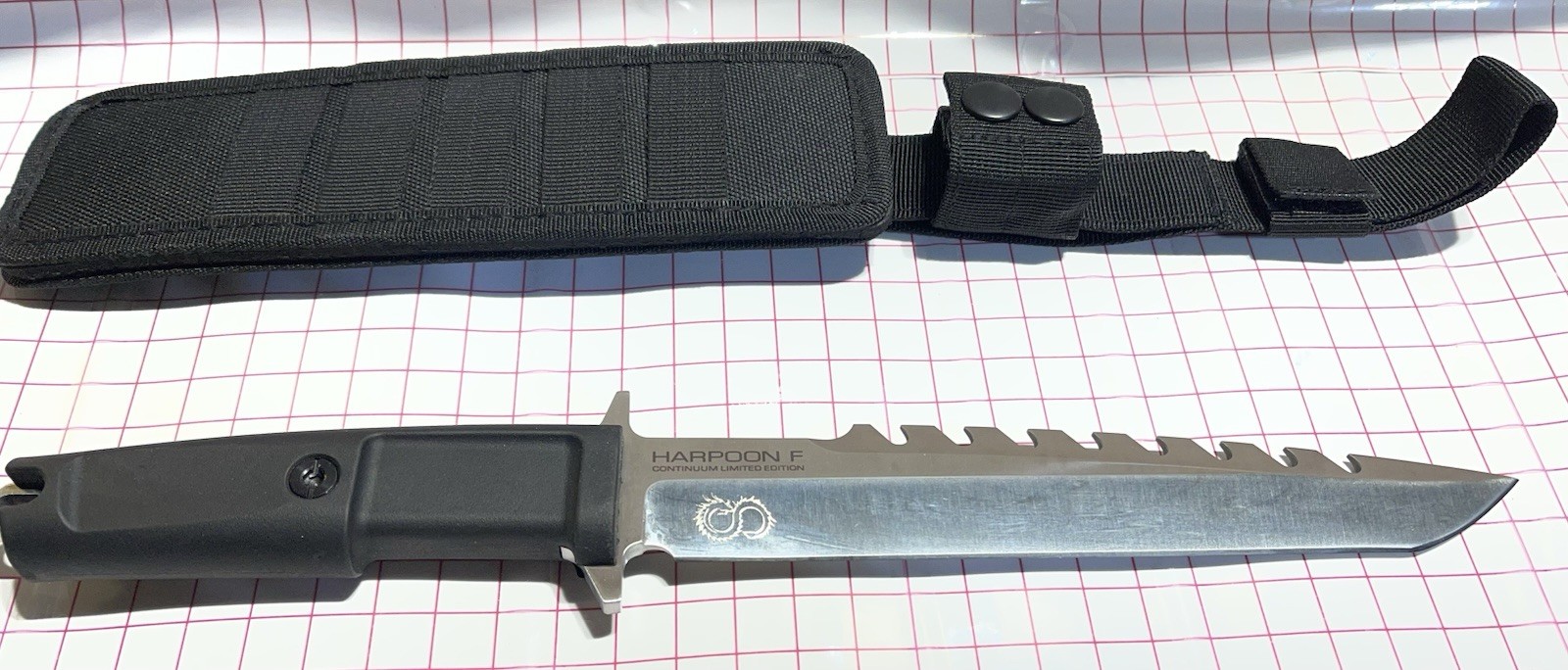 Extrema Ratio Harpoon F Saw Back Fighting Knife w/ Scabbard