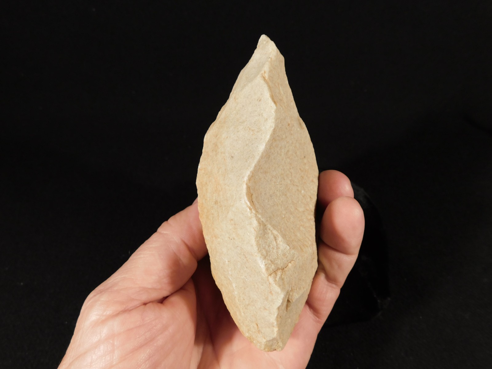 LARGER One Million Year Old Early STONE Age ACHEULEAN Hand Axe Algeria 467gr