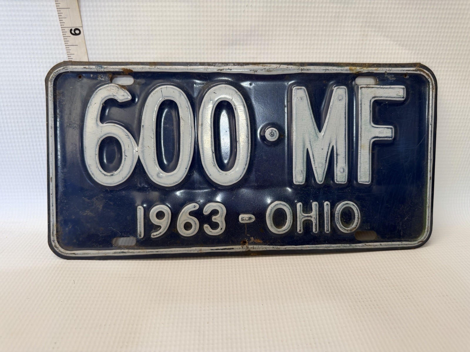 Vintage 1963 Ohio License Plate
