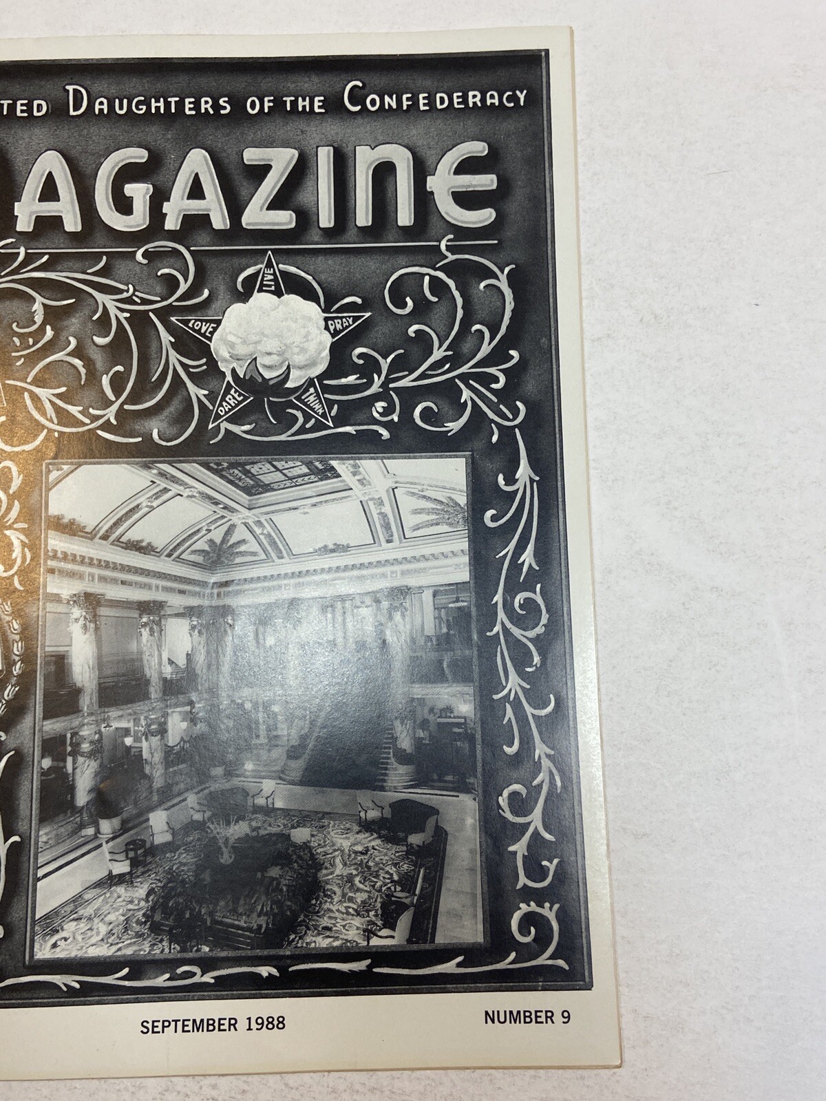 UDC United Daughters of the Confederacy Magazine 9 1988 Jefferson Hotel Richmond