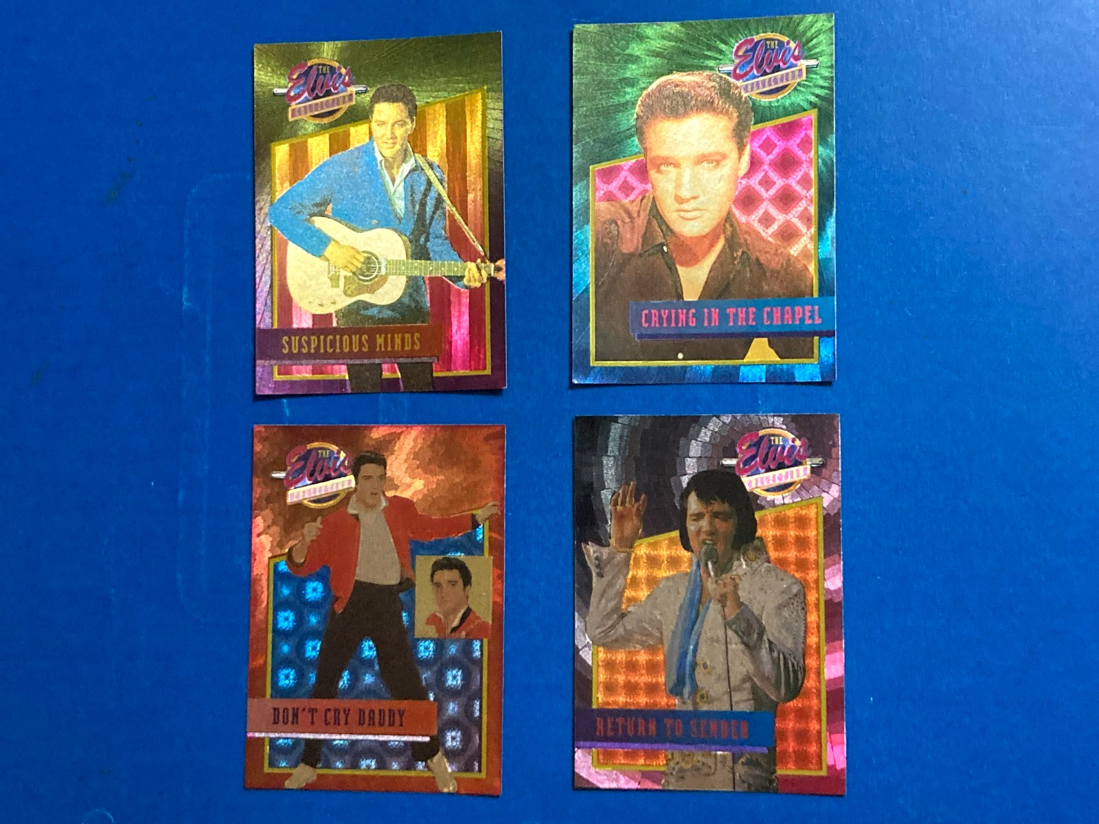 1992 River Group “The Elvis Collection” Foil Chase Cards Lot of 4-FREE SHIP