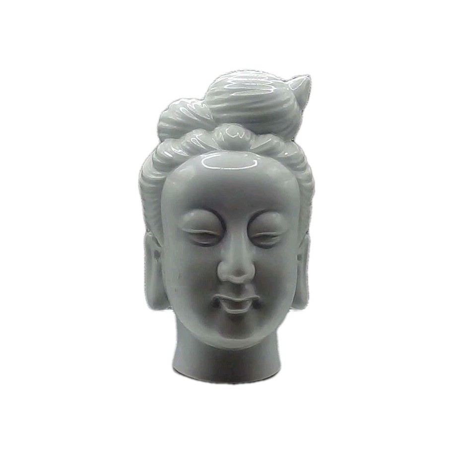 Vintage Japanese Kwan-Yin Porcelain Head Figurine 8.5\
