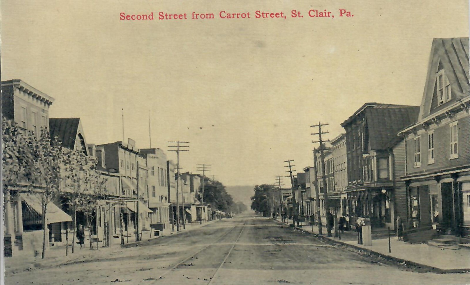 Second Street From Carrot Street St. Clair PA Pennsylvnia Anthracite Region