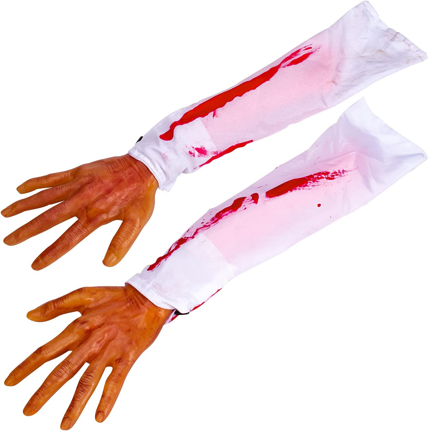 Halloween Fake Severed Arm Plastic Hands Human Body Parts for Haunted House Zomb