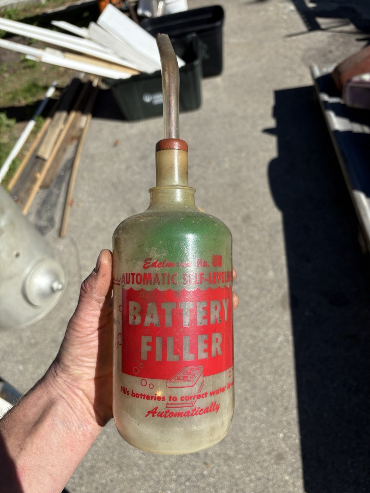 Vintage 1950's EDELMANN & CO. Bottle Battery Tester Service Station Vintage 1950's EDELMANN & CO. Bottle Battery Tester Service Station