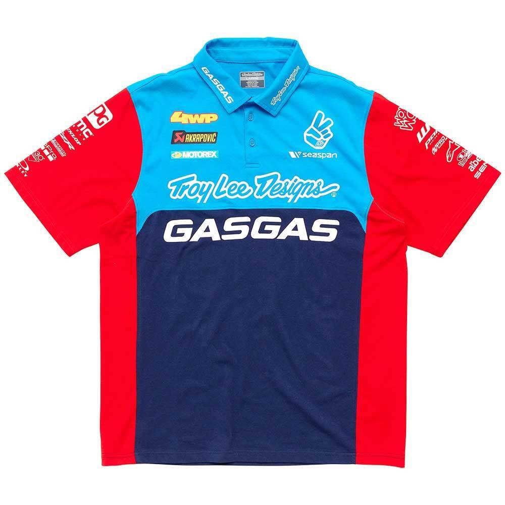 TLD GasGas Team Pit Shirt Navy/Red