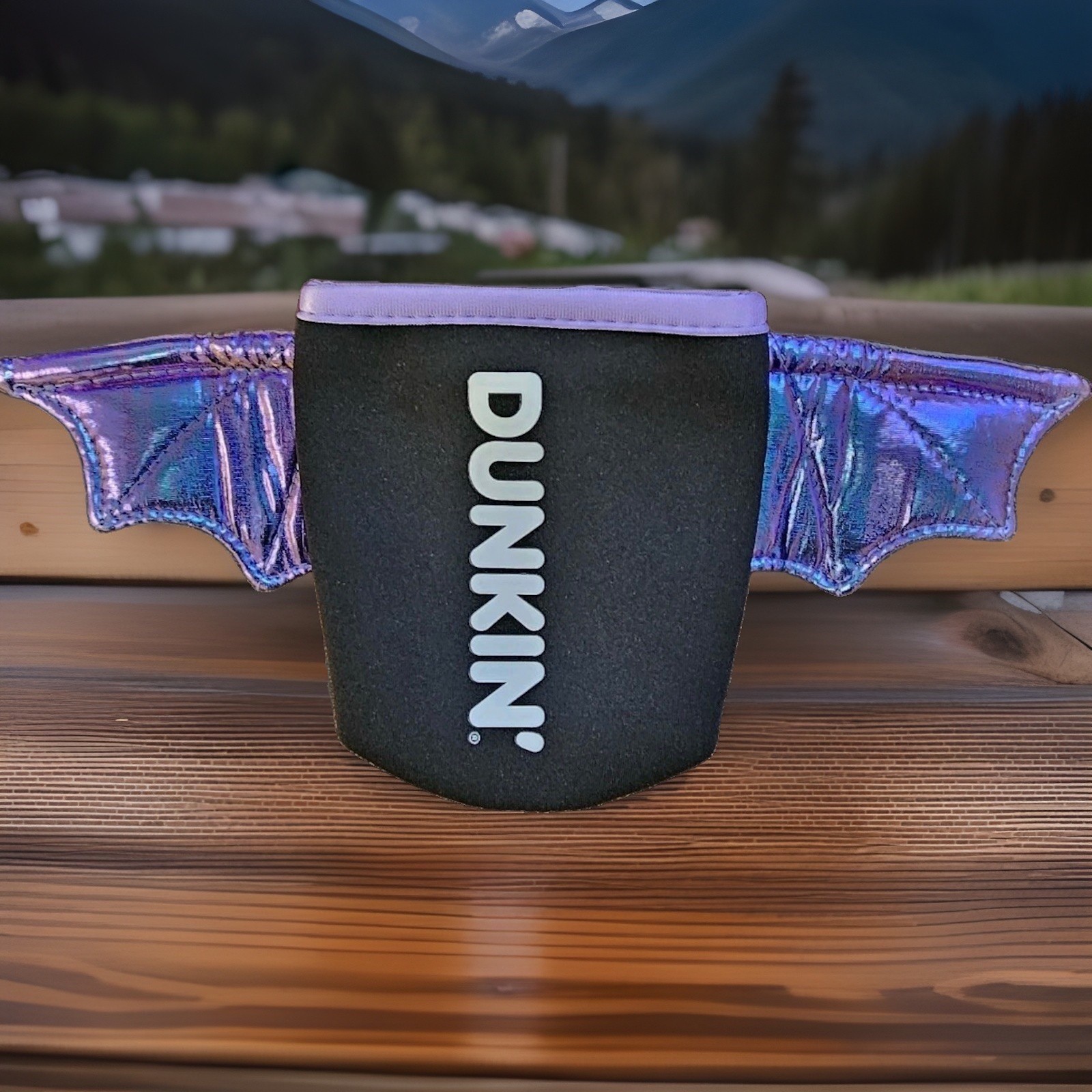 Dunkin\' 2026 Limited Edition Bat Koozie, Batty Sleeve, Halloween, Dunkin