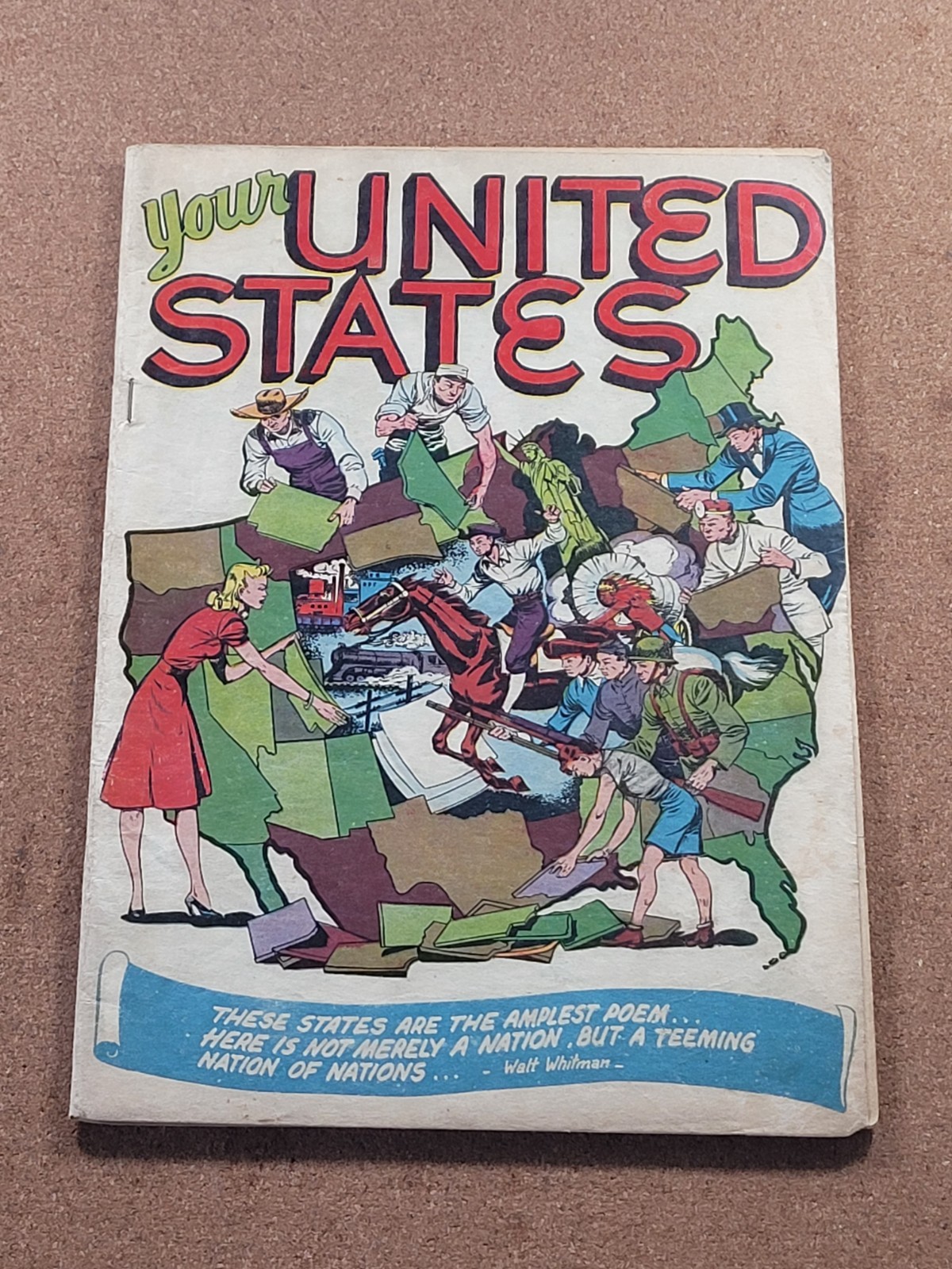 YOUR UNITED STATES COMIC SCARCE, 1946, BEAUTIFUL ILLUSTRATIONS GOLDEN AGE