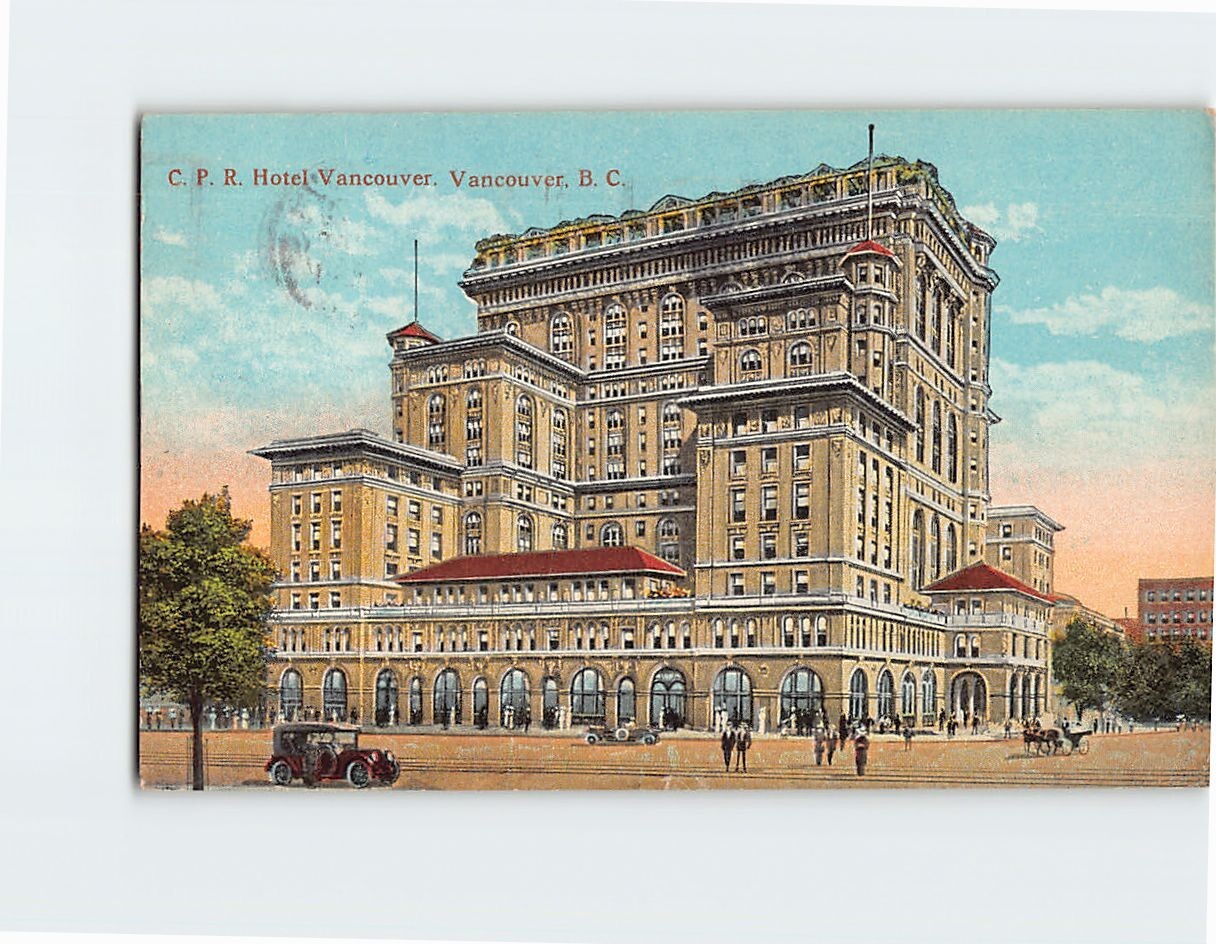 Postcard CPR Hotel Vancouver Vancouver BC Canada