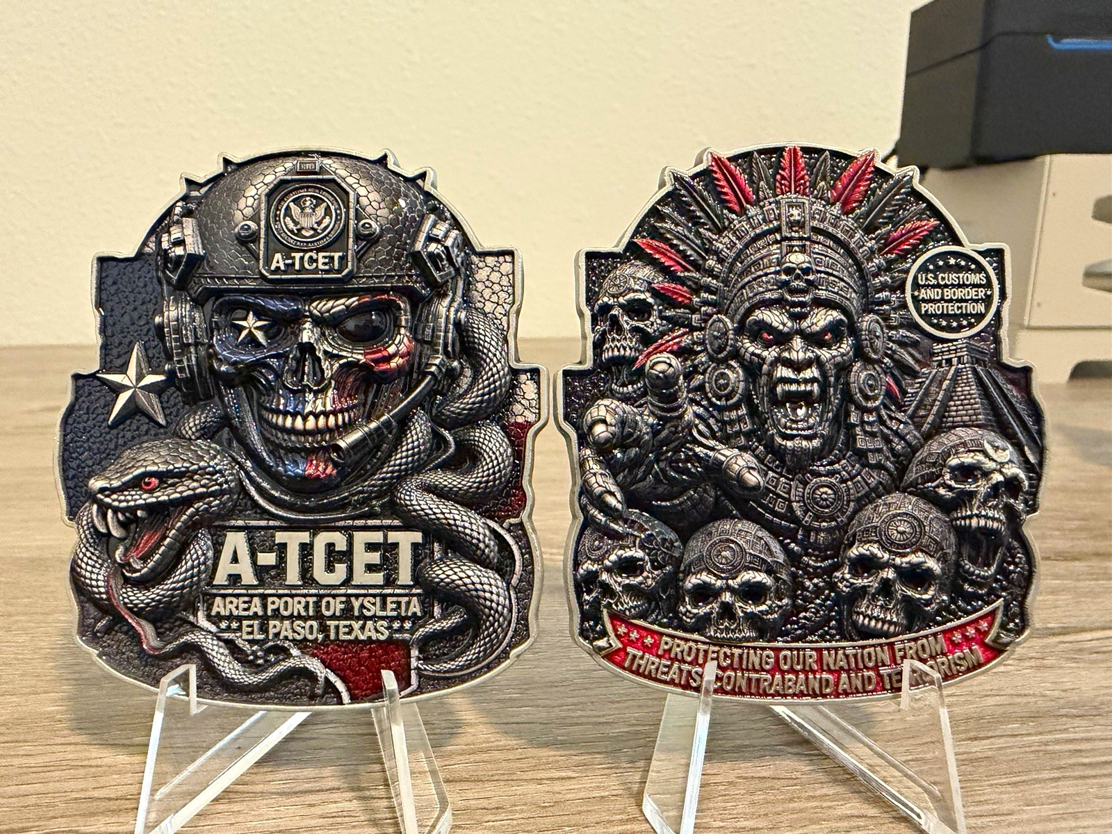 Customs And Border Protection Challenge Coin/ EL PASO/ Rare/ CBP/ ATCET