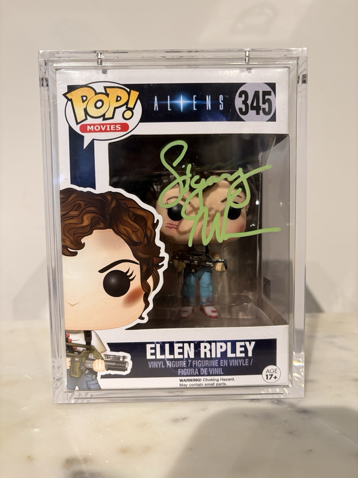 Funko Pop Ellen Ripley #345 Signed by Sigourney Weaver MAS COA W/Hard Stack